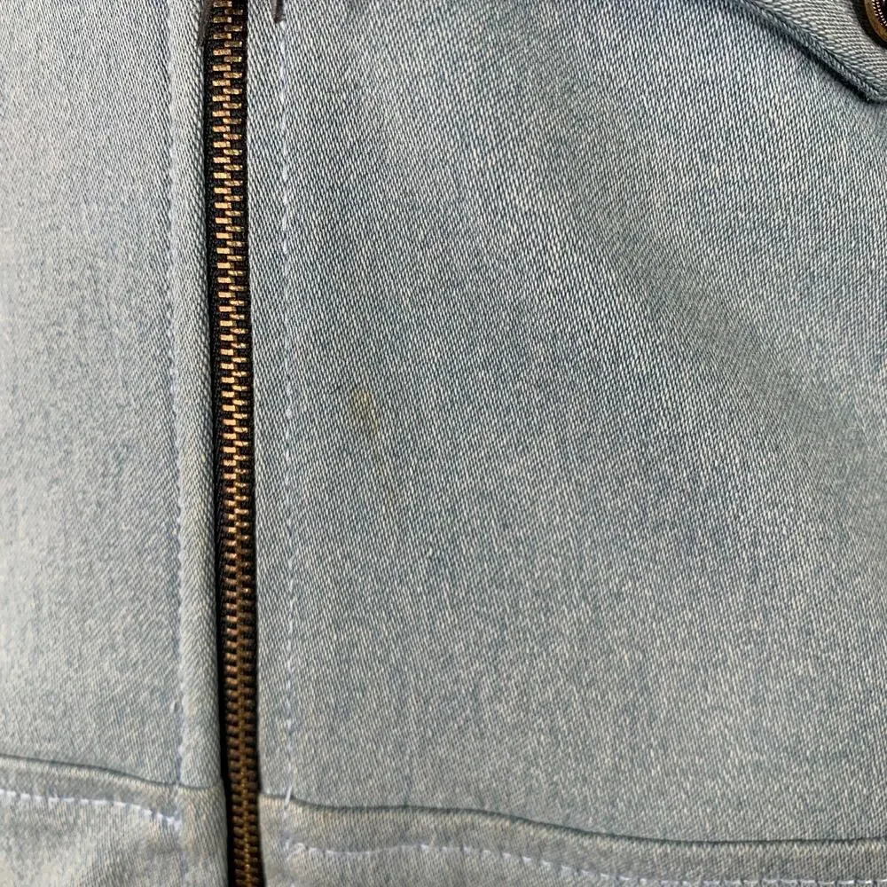 PROJECT WHITE ELEPHANT Size XL Black Blue Cotton Blend Jacket